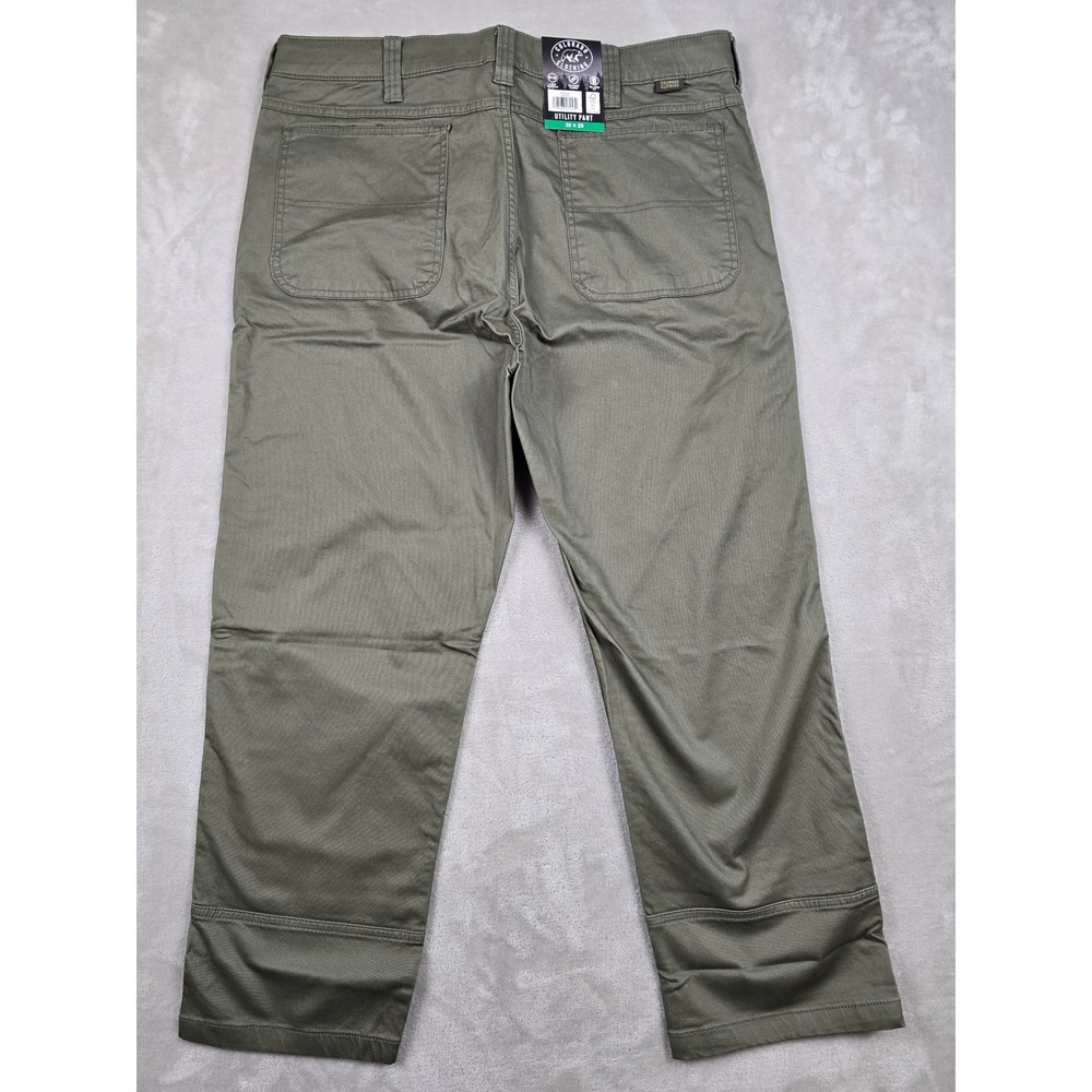 Colorado Clothing Utility Pants Mens 38x29 Fit 38x27 Green Stretch Twill *Read